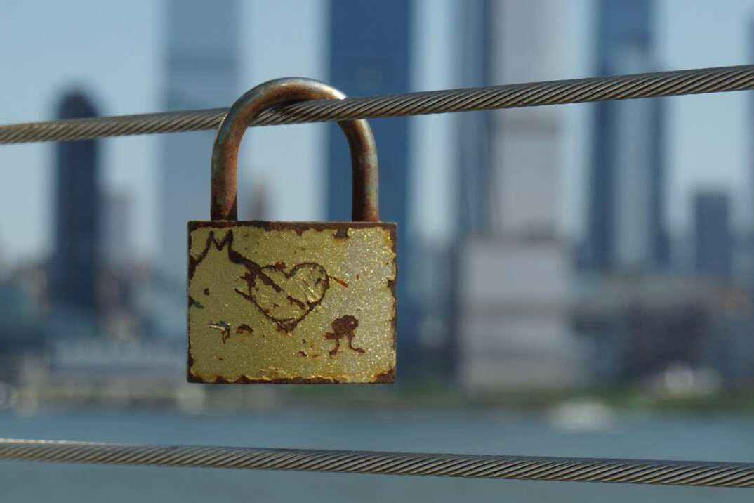 Padlock icon on a laptop screen symbolizing online security