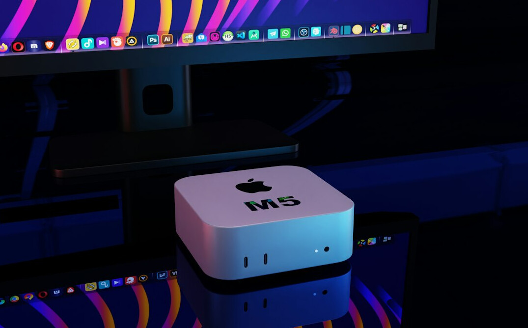 Desktop computer on a home desk with a keyboard and mouse